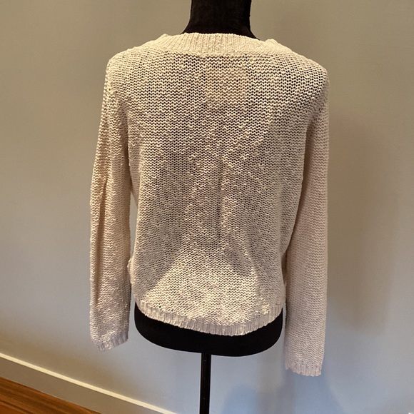 Tna cream knit crew neck sweater size S - Picture 3 of 4